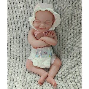 45cm Full Body Silicone Reborn Baby Dolls Flexible 3.1kg Silicone Baby Doll Girl